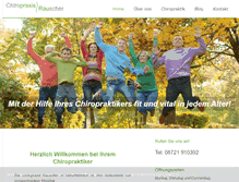 Tablet Screenshot of chiropraxis-rauscher.de